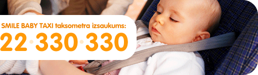 SMILE BABY TAXI taksometra izsaukums: 22 330 330